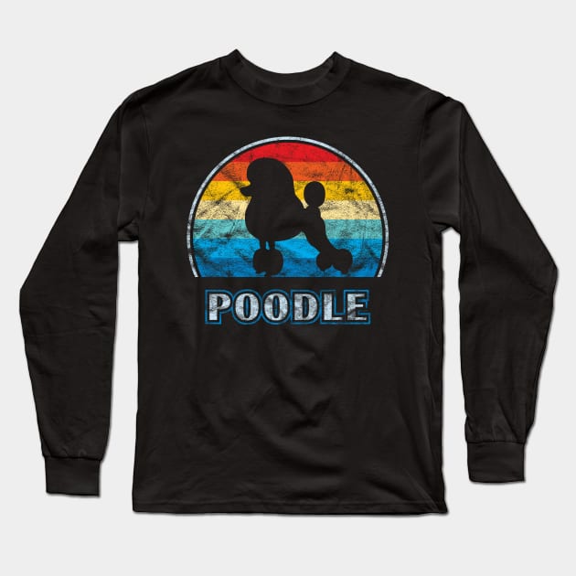 Poodle Vintage Design Dog Long Sleeve T-Shirt by millersye